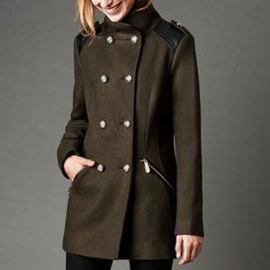 Vince Camuto Military Double Breasted Wool Coat